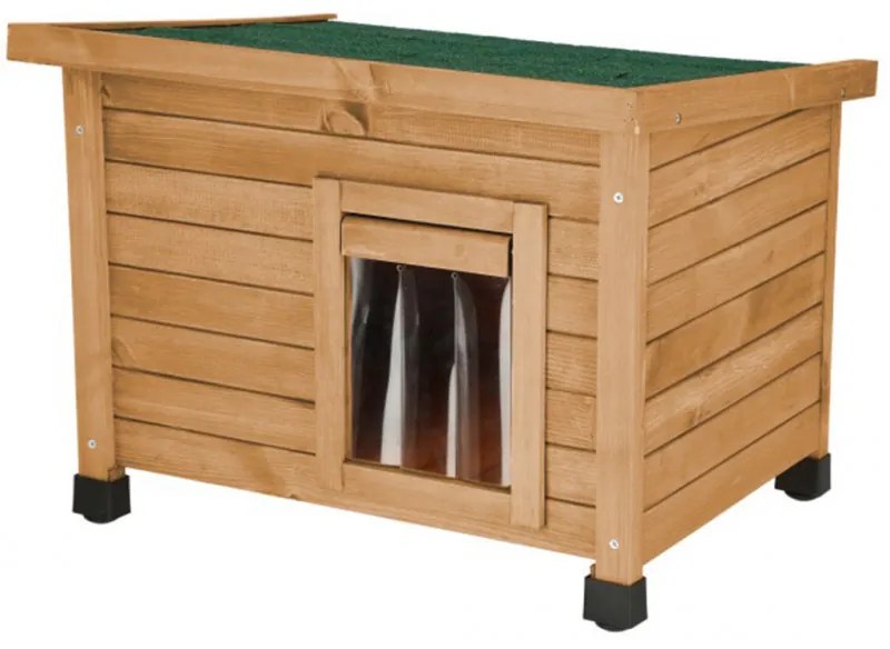 BRAVSON GROUP s.r.o. Drevená búda pre mačky KERBL RUSTICA 57 x 45 x 43 cm