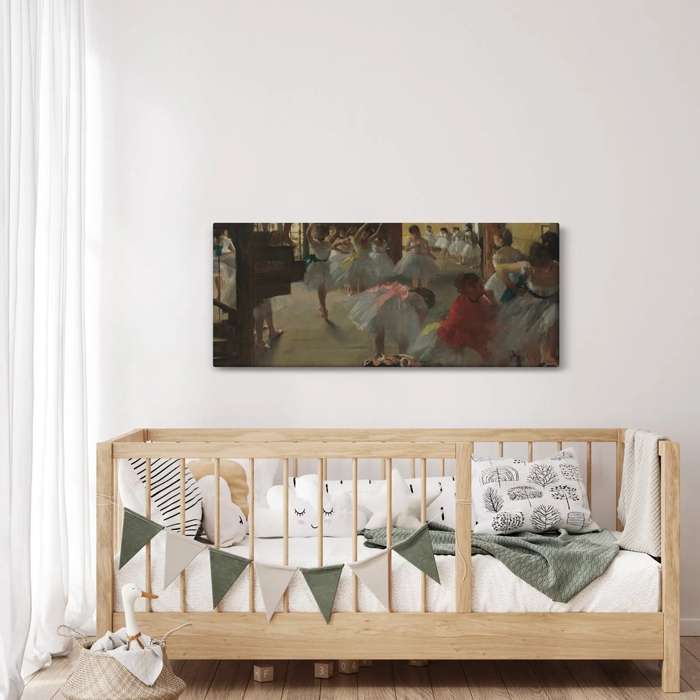 Obraz - Edgar Degas, The Dance Class, reprodukcia (120x50 cm)