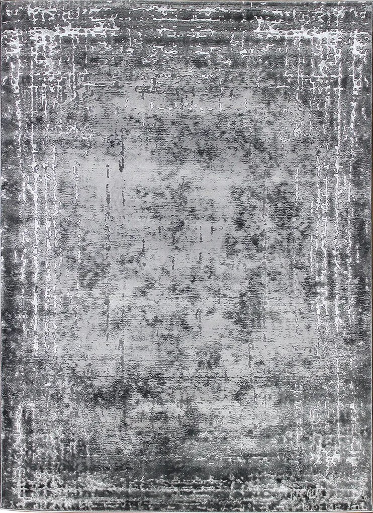 Koberec Elite 4356 GREY – sivý obdĺžnik so vzorom Rozmer: 60x100 cm