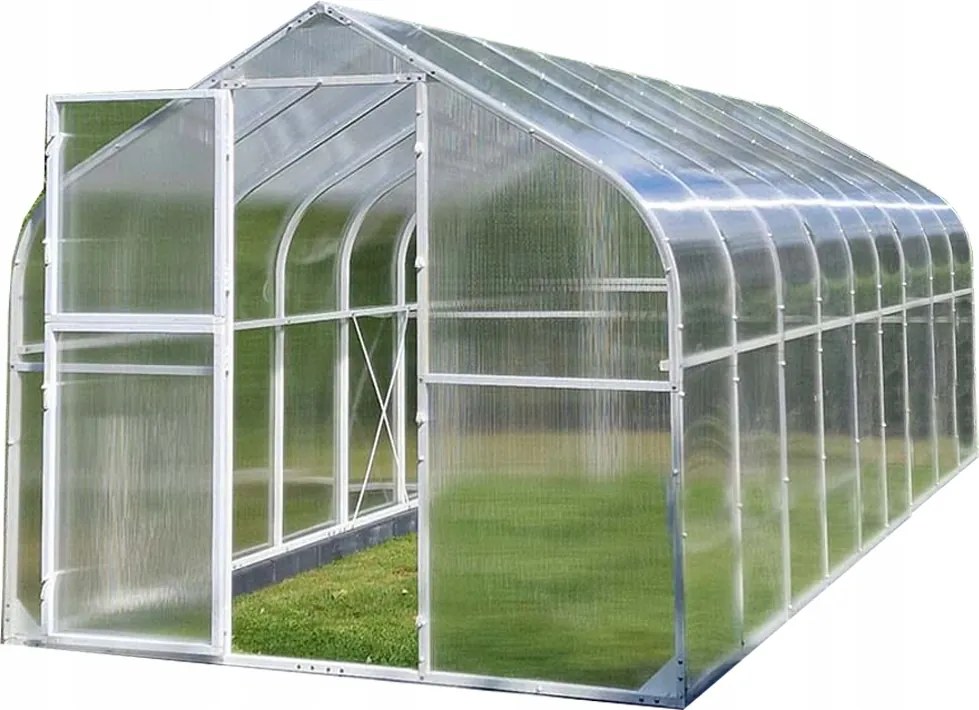 Skleník Polykarbonátový Tunel 15M2 250X600 Ptf Poľsko Bíla