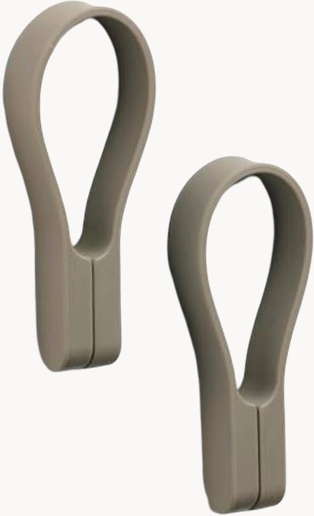 Silikónové magnetické držiaky na uteráky Loop, 2 ks