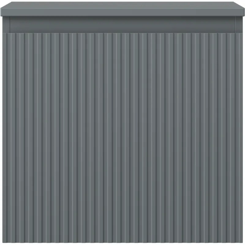 Mexen Rivel, kúpeľňová skrinka 50 cm s hornou časťou, 1 zásuvka, drážkovaná, grafit matná - 91A20-05047-1-BFC66