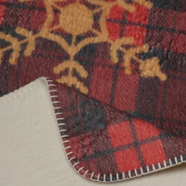 Deka CHERRY 02 - červená / zelená