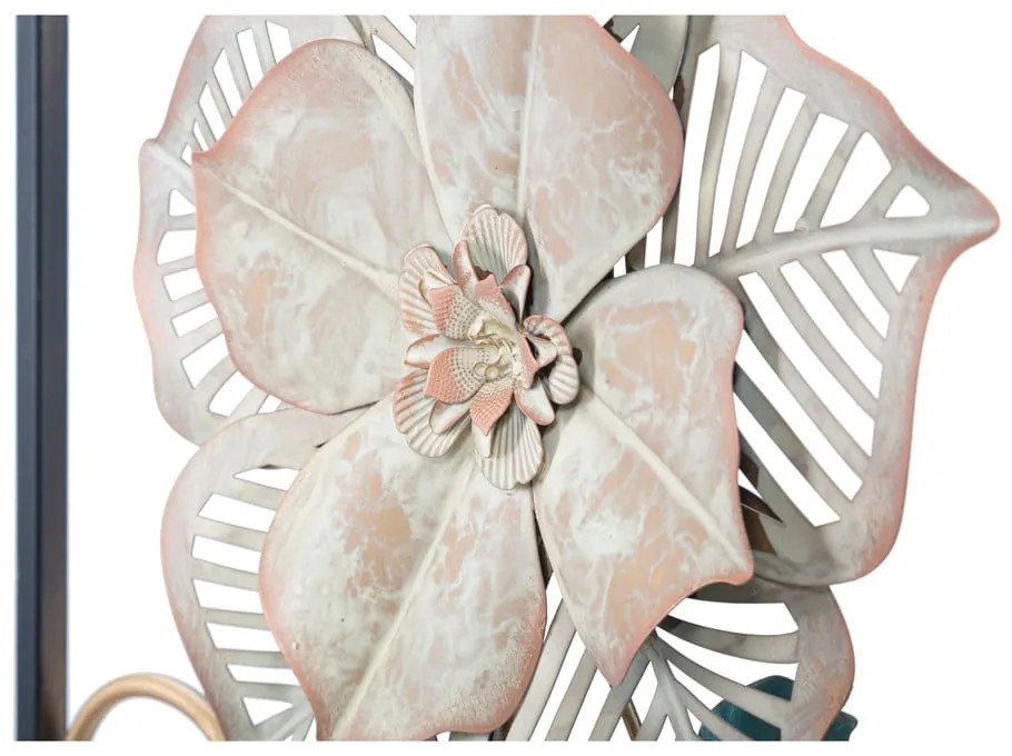 Kovová závesná dekorácia so vzorom kvetín Mauro Ferretti Campur -A-, 31 x 90 cm