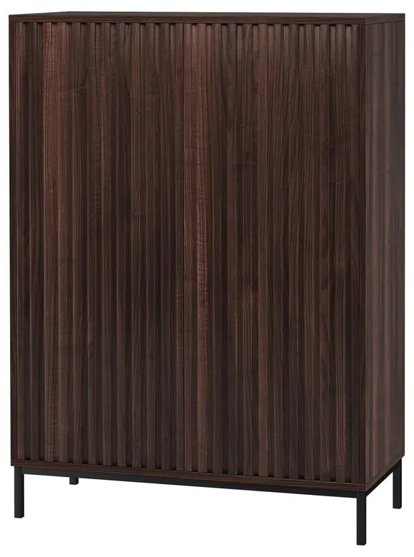 Skrinka v dekore orecha v prírodnej farbe 80x110 cm Celine - Støraa