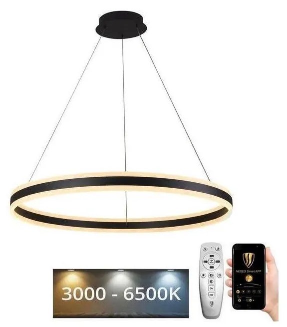 NEDES LED Stmievateľný luster na lanku LED/110W/230V 3000-6500K + diaľkové ovládanie J4316/B