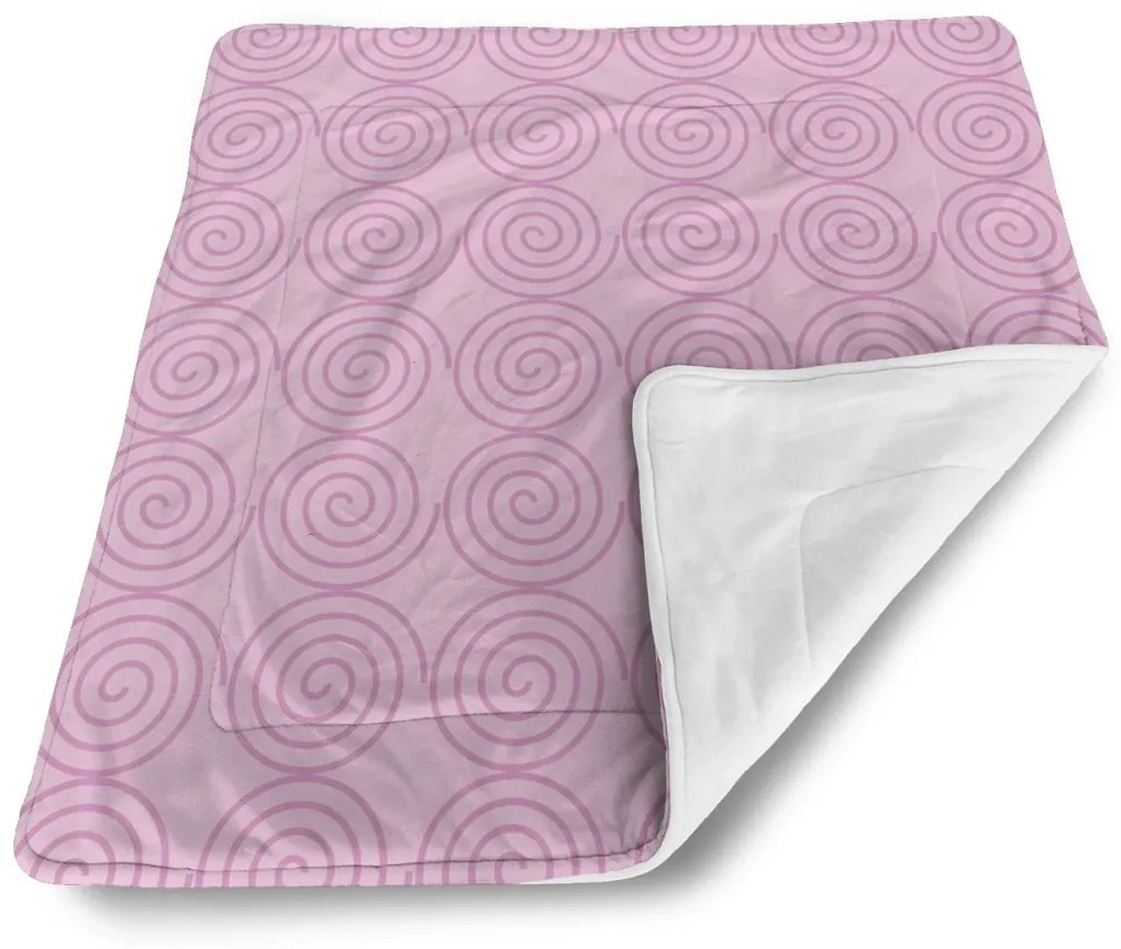 Sablio Deka pre bábätko Ružové špirály - 80x100 cm