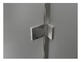 Mexen Lunar T, výklopný ľavý sprchový kút 140 x 70 cm, 8mm číre sklo, oceľový profil, 834T-140-070-97-00-L