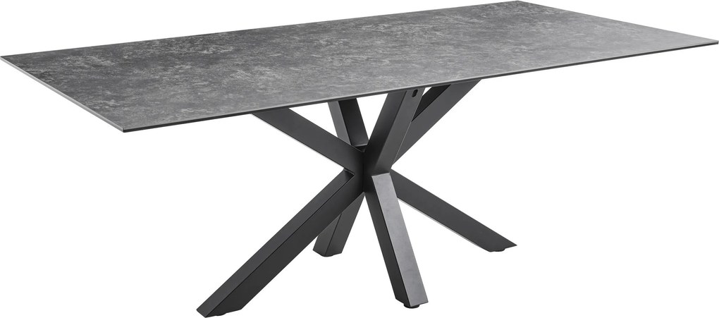 XXXLutz JEDÁLENSKÝ STÔL, čierna, tmavosivá, 200/100/75 cm P & B - Stoly - 002465001401