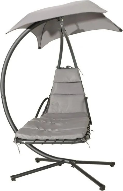 ZÁHRADNÉ ZÁVESNÉ KRESLO ZALIA ŠEDÉ