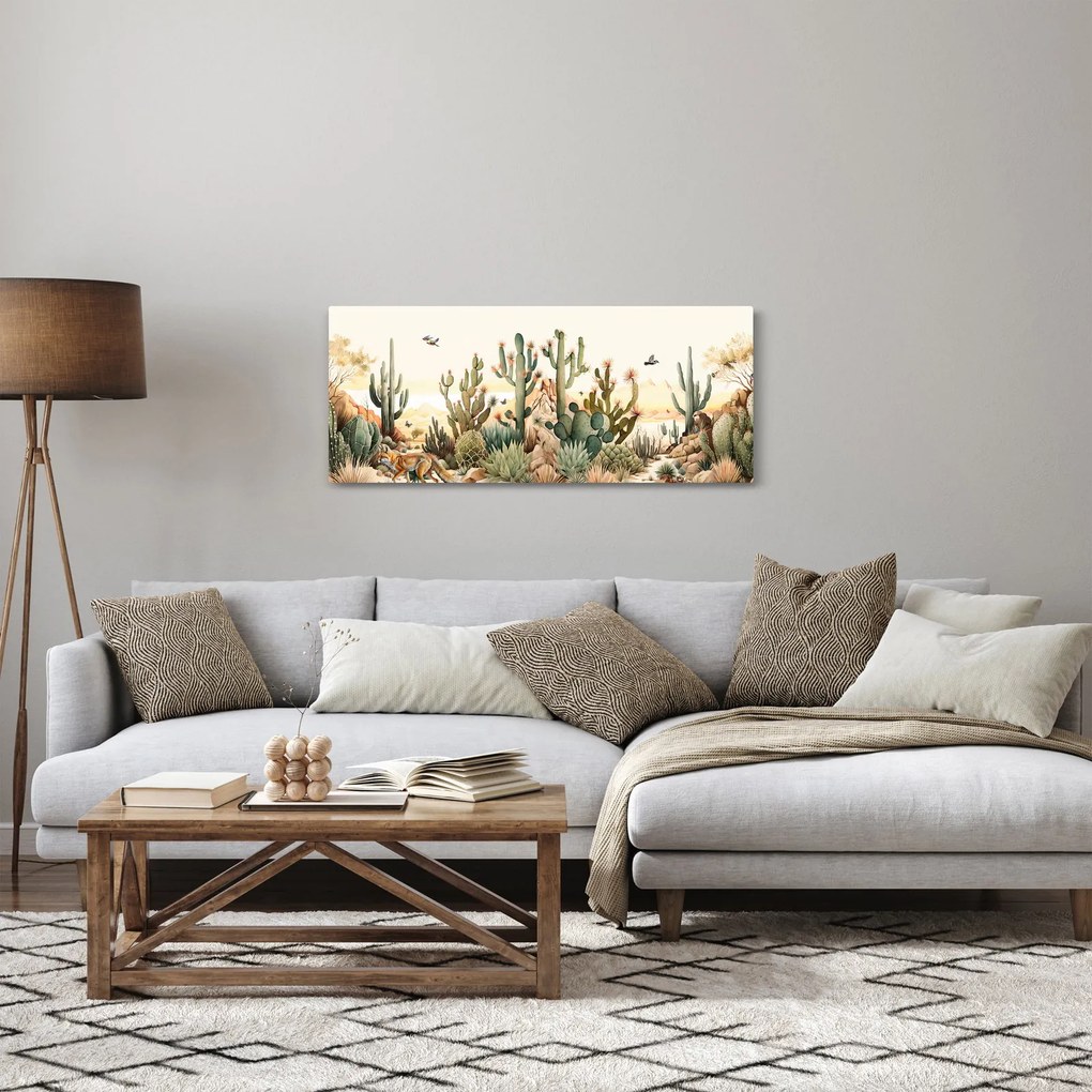 Obraz - Púšť, aquarel (120x50 cm)