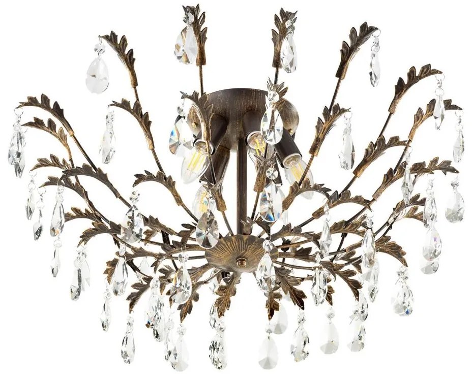 ONLI - Stropné svietidlo TERESA 5xE14/6W/230V bronzové