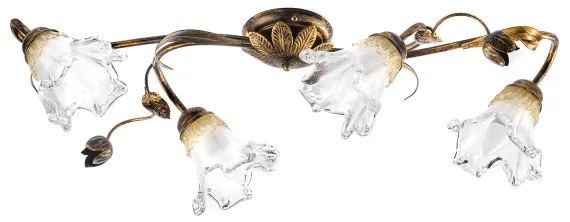 ONLI - Stropné svietidlo ARIANNA 4xE14/6W/230V bronzové