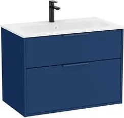 Roca Optica kúpeľňová skrinka s umývadlom 79x58x45,5 cm modrá mat OPT802ZM