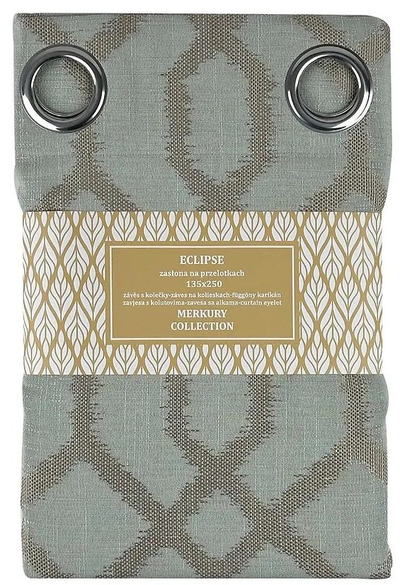 Záves na prechodkách Eclipse 135x250 modrá Merkury Home