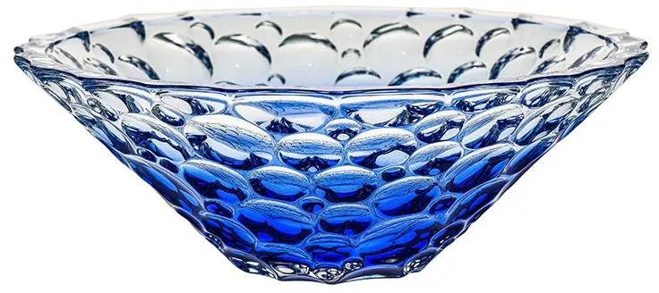 KRIŠTÁĽOVÁ MISA BOHEMIA JIHLAVA LISBOA OMBRE BLUE 300MM