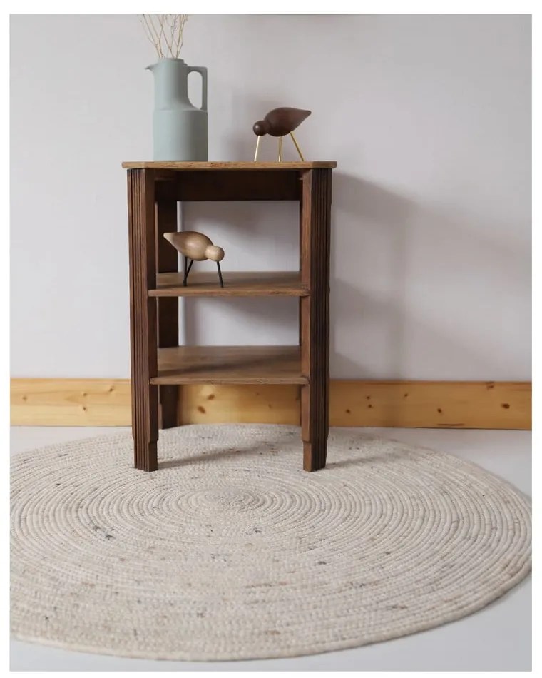 Krémový detský koberec ø 110 cm Neethu Avoine – Nattiot