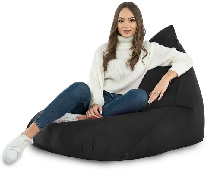 Sedací vak Bermudy Plyš Farba: Čierny