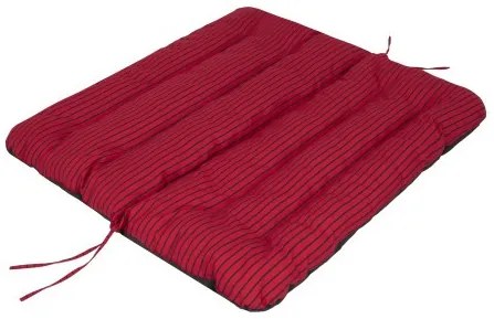 Vankúš na hojdačku ANIA 120 cm pásiky, červený