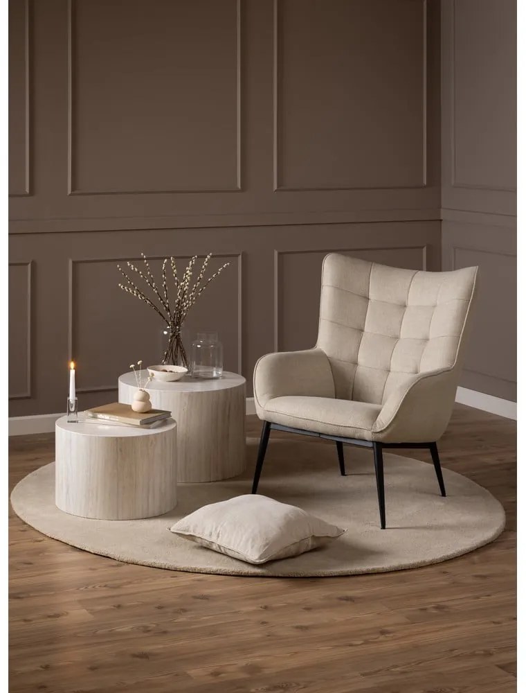 Béžové kreslo Redding – Actona