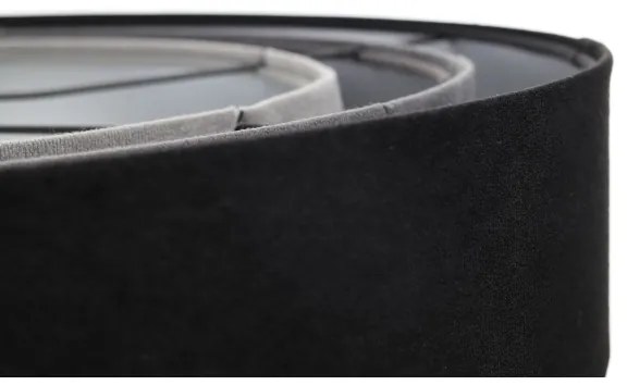 Luster na lanku TRINITI 1xE27/60W/230V čierna/šedá