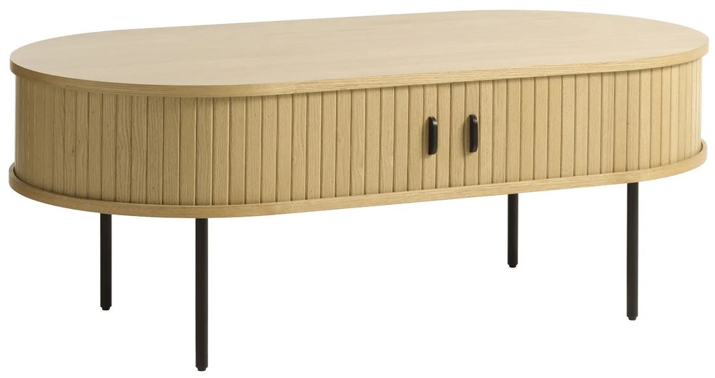 Dizajnový konferenčný stolík Vasiliy 120 cm prírodný dub