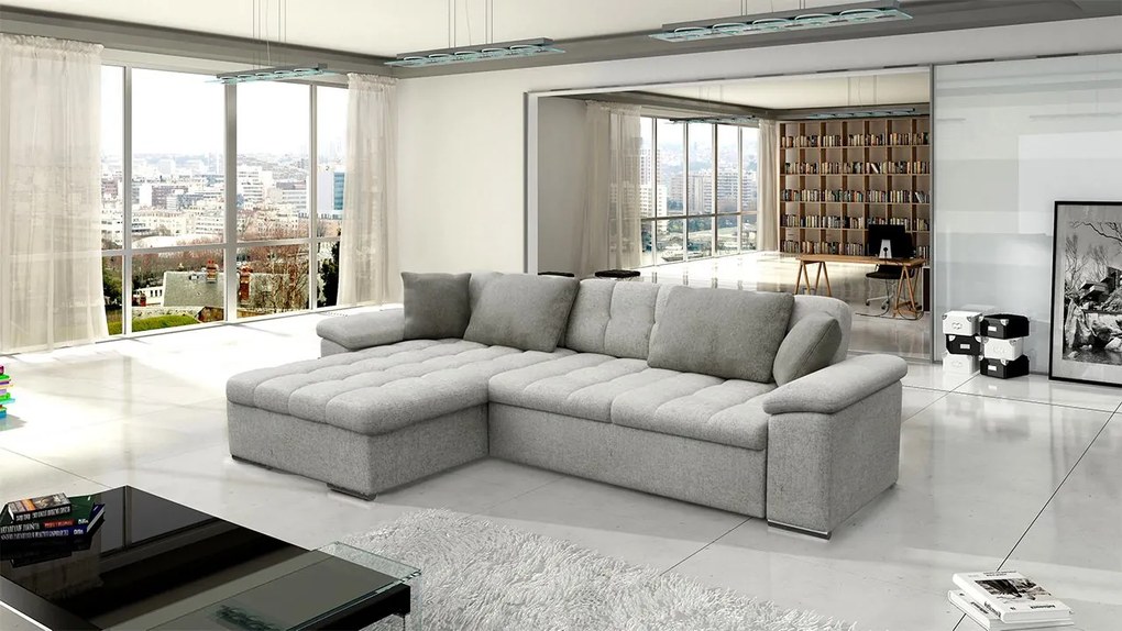 Rohová sedacia súprava Dino Premium, Dostupné poťahy: Piano 21 + Piano 21 + Mokka 03, Strana: pravá