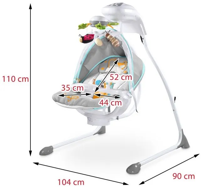 Detská hojdačka CARETERO Bugies mint
