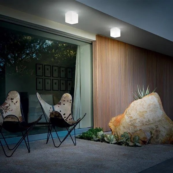 Exteriérové stropné svietidlo Ideal lux 213200 LUNA PL1 SMALL 1xG9 5W čierna IP44