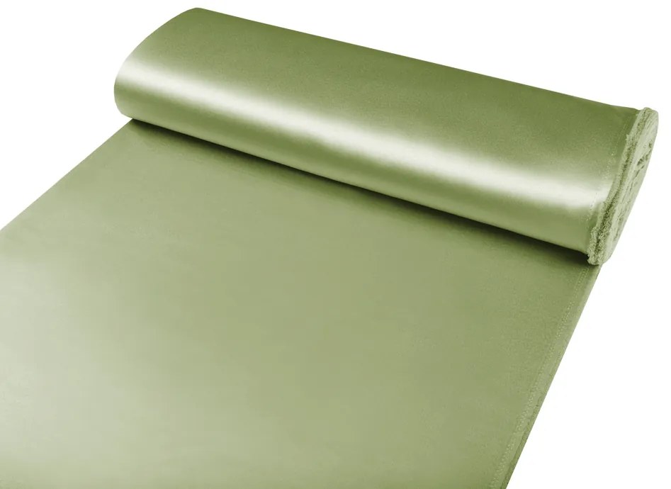 Biante Saténový záves LUX-L051 Olivovo zelený 140x210 cm