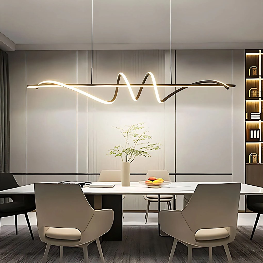 Toolight Toolight, LED stropné svietidlo 120cm, 50W, 3000K, LHJ023-CP, čierna matná, OSW-50011