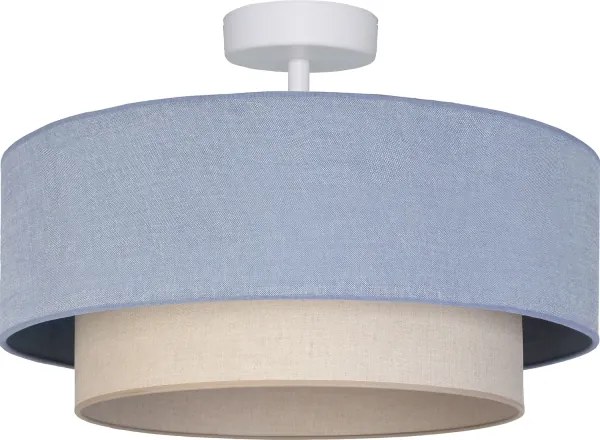 BRILAGI - LED prisadený luster BOHO ECO 1xE27/10W/230V priemer 40 cm modrá/krémová