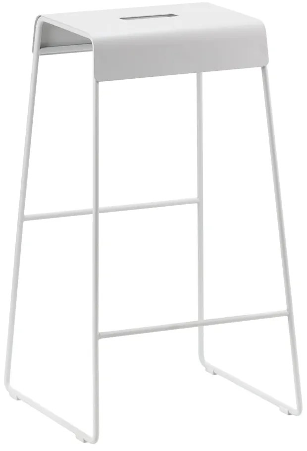 Svetlosivá kovová barová stolička A-Stool – Zone