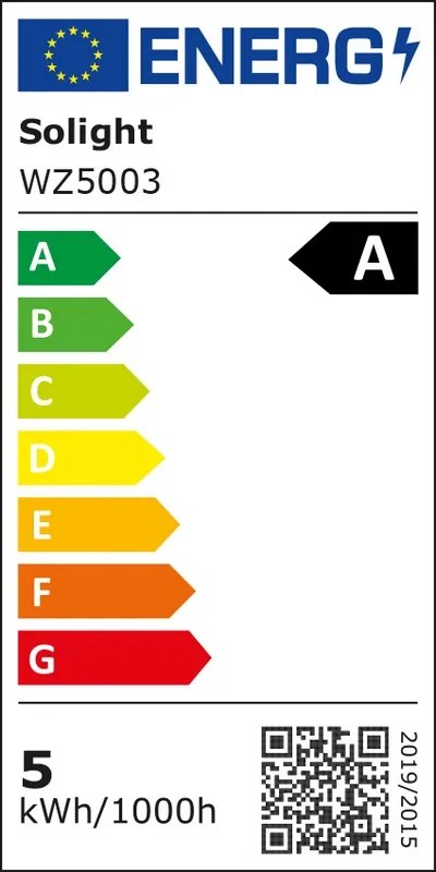 SOLIGHT LED Filament žiarovka číra A60 5W/230V/E27/2700K/1055Lm/360°