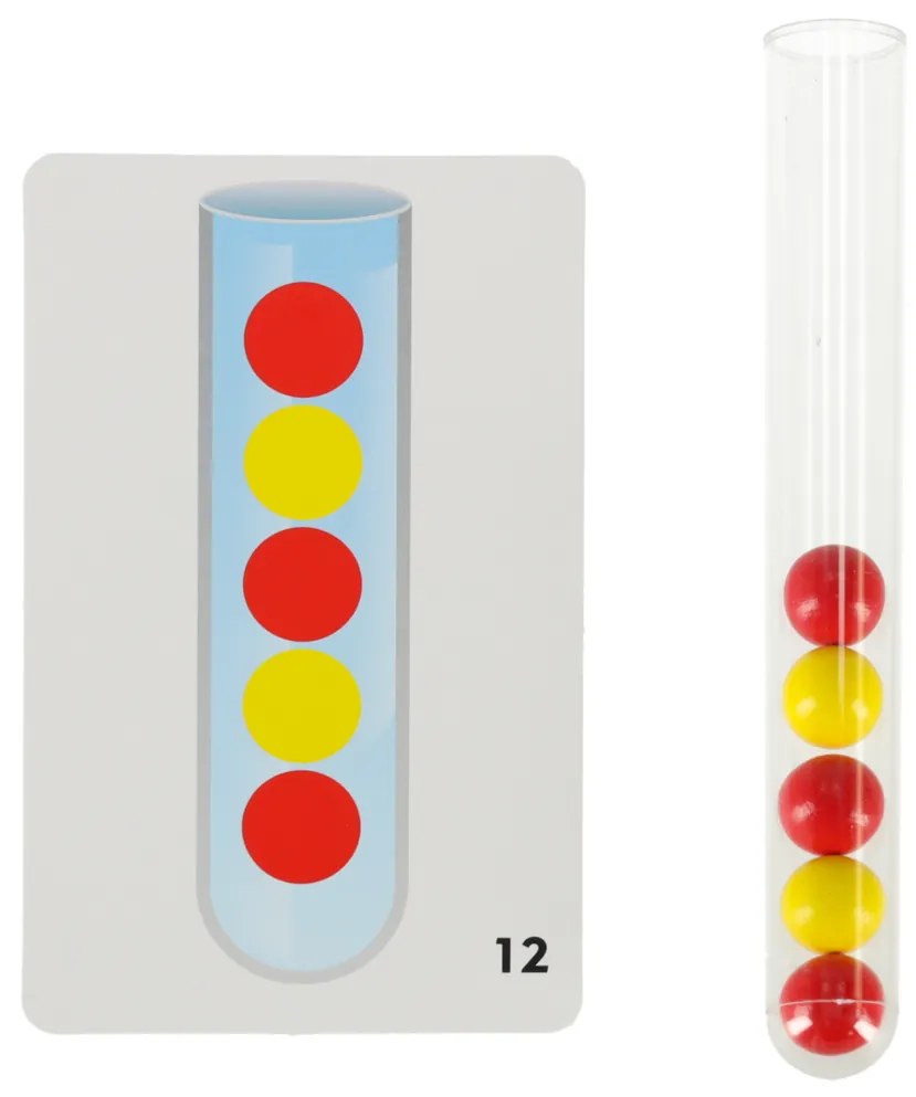 KIK Vzdelávacie puzzle farebné montessori loptičky