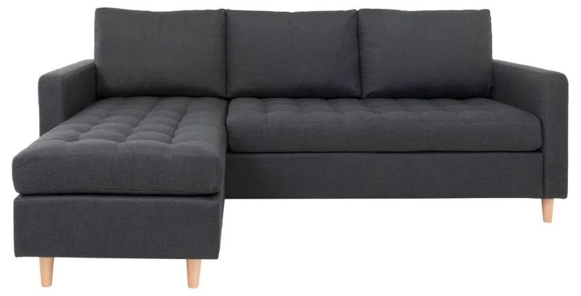House Nordic - Dizajnová rohová pohovka FIRENZE 220 cm tmavošedá