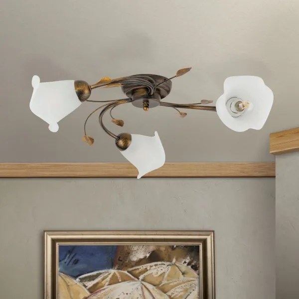 Orion DL 7-788/3 - Prisadený luster SISI 3xE14/40W/230V pr. 60 cm bronz/patina