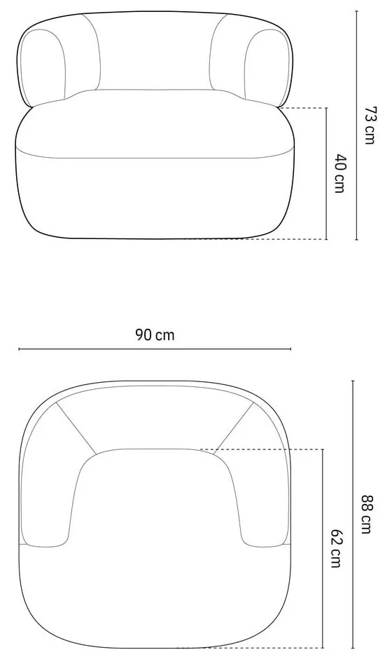 Svetlosivé kreslo z textílie bouclé Jenny – Micadoni Home