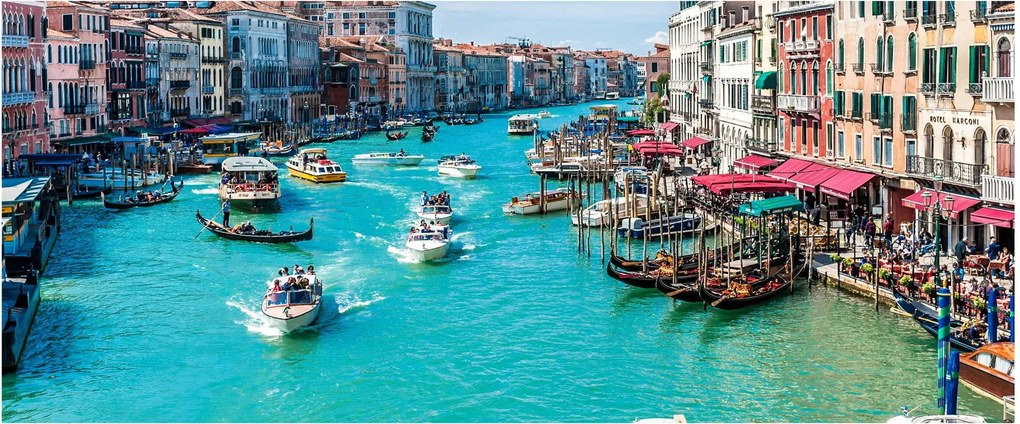 Obraz - Canal Grande, Benátky, Taliansko (120x50 cm)