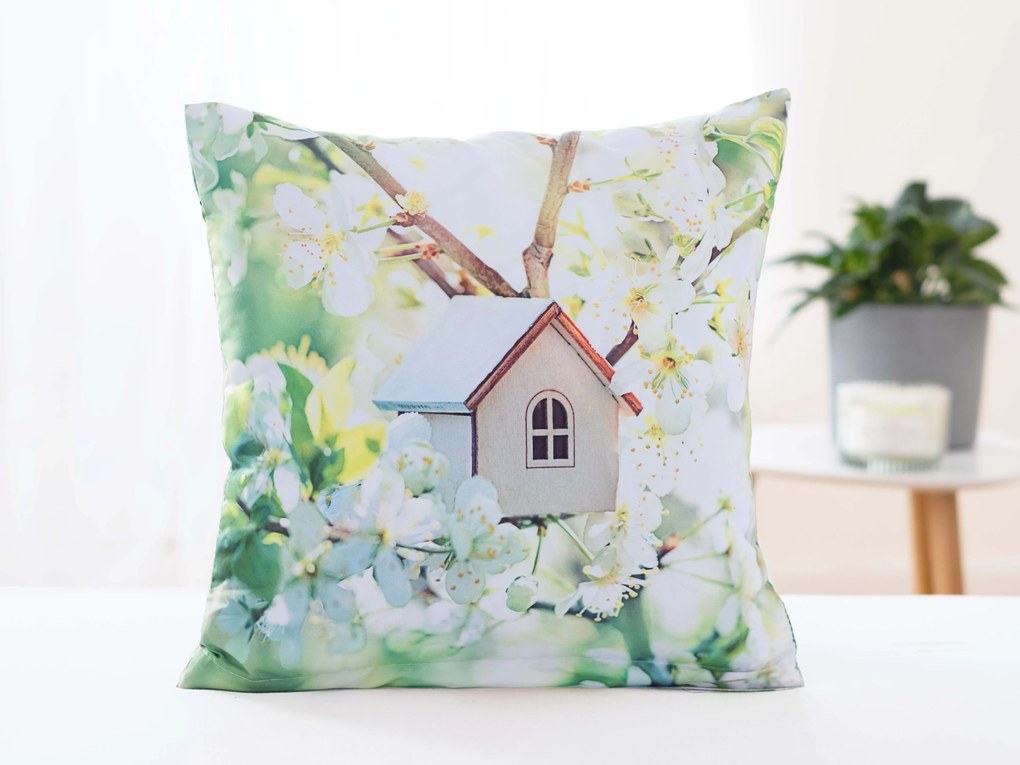 Obliečka na vankúš 40 × 40 cm - Búdka v korune stromu