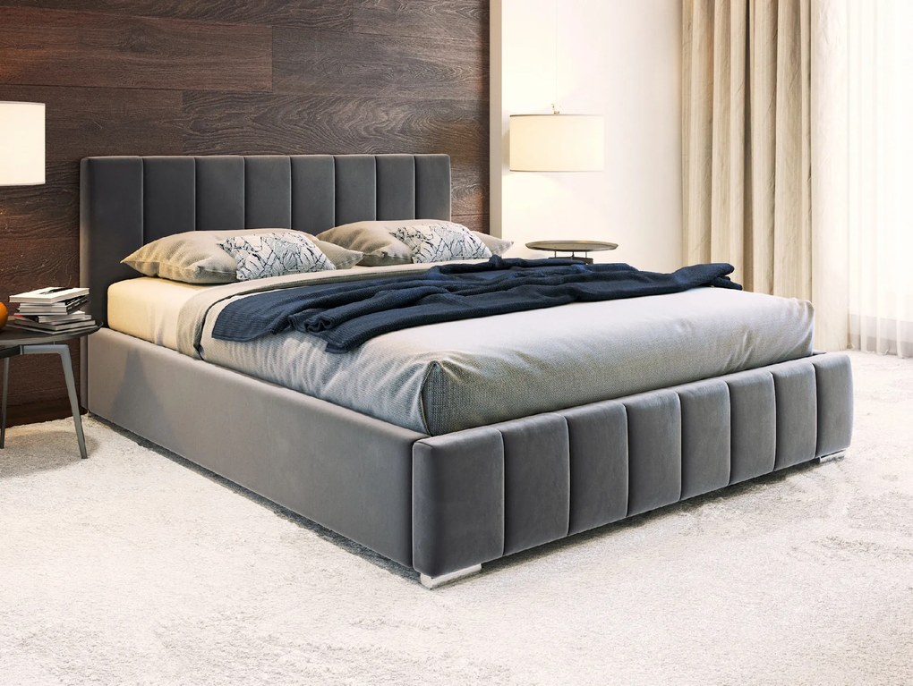 PROXIMA.store - Čalúnená posteľ ALICANTE - farba na mieru - 140/160/180 Veľkosť postele: Pre matrac 160 x 200 cm
