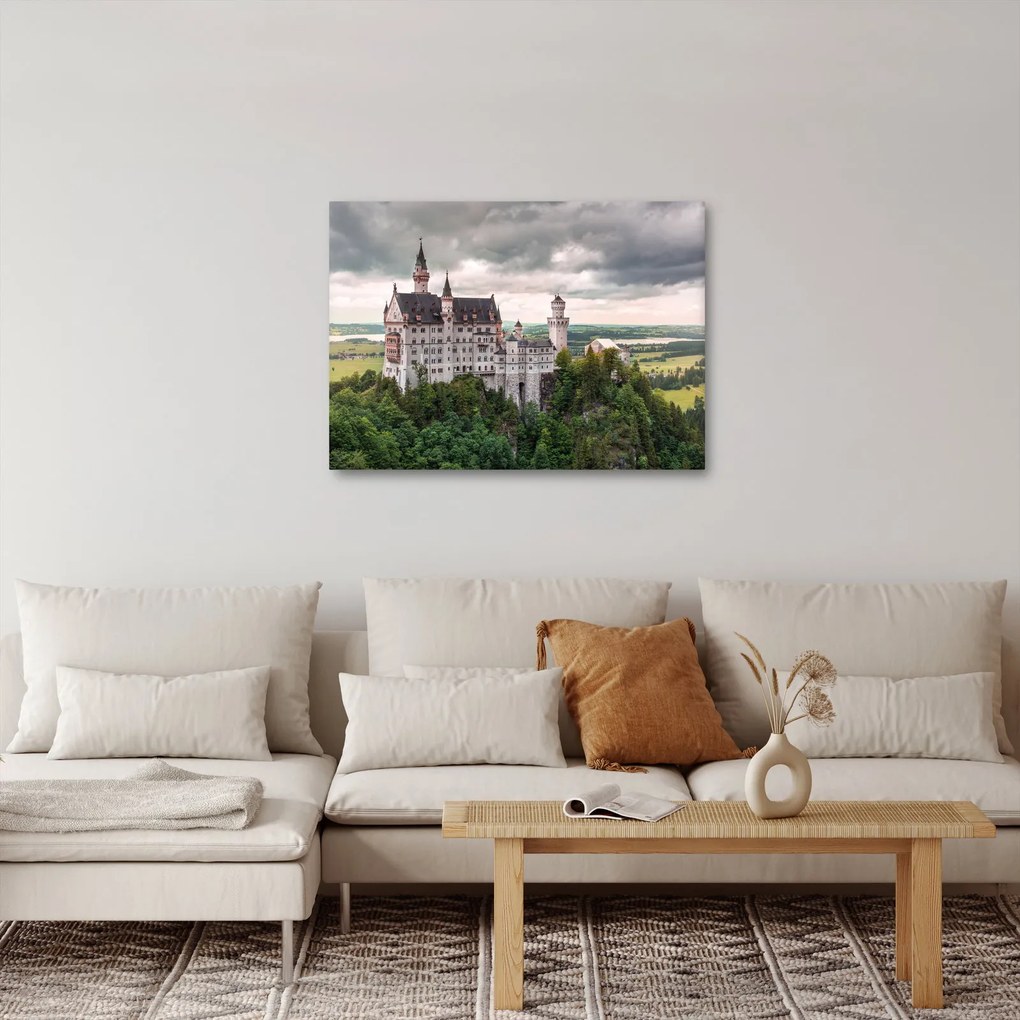 Obraz - Zámok na skalách (70x50 cm)