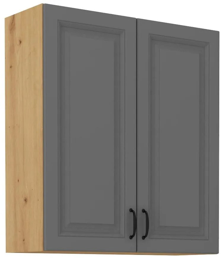 Kuchynská skrinka Stilo dustgrey/artisan 80g/90 2f