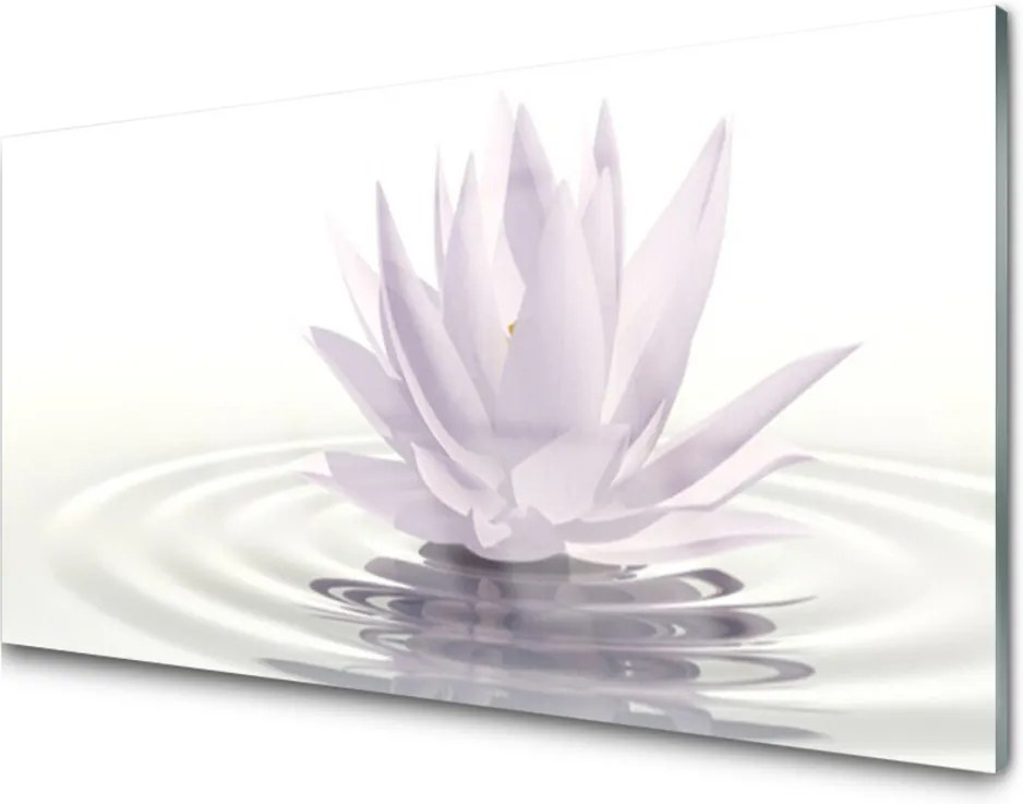 Obraz na akrylátovom skle Sklenený Kvet Voda Umenie