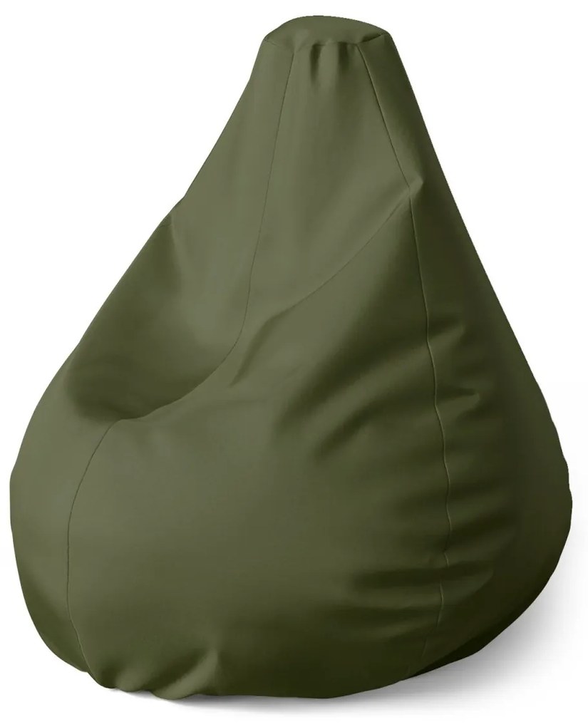 Sablio Sedací vak Pear Olivovozelená - 70 x 95 x 15 cm
