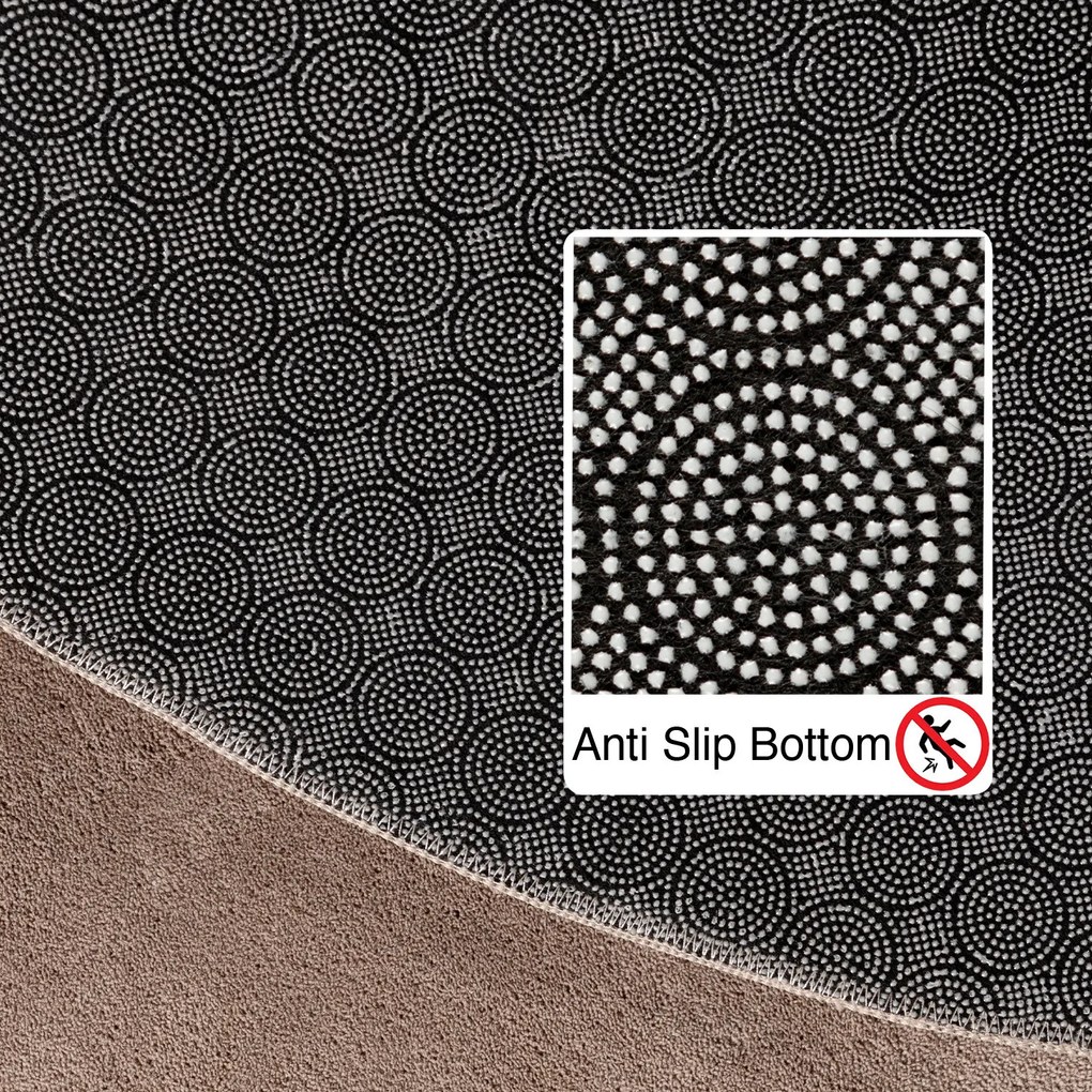 Ayyildiz, Kusový koberec Sky 5400 Beige kruh, 160x160 (priemer) kruh, béžová, obývacia izba