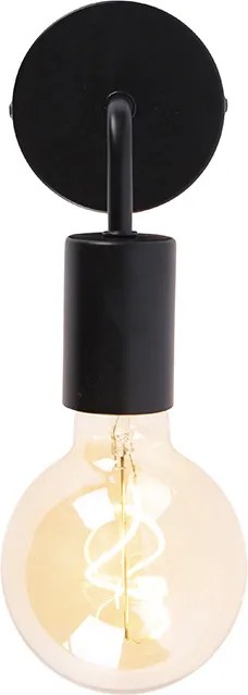 Moderná nástenná lampa čierna 15,5 cm - Facile