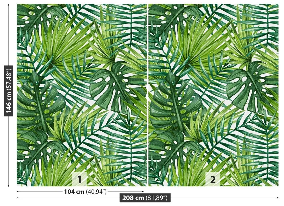 Fototapeta Vliesová Palmové listy 104x70 cm