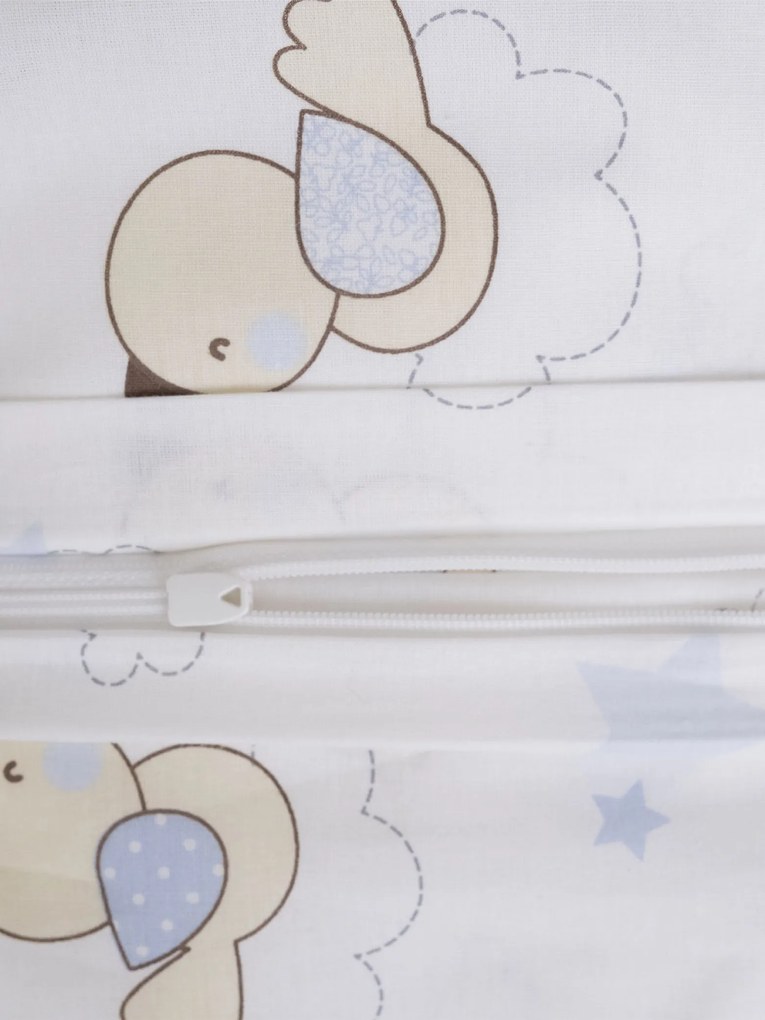 Bavlnená obliečka na vankúš Renforcé 50 × 70 cm - Vtáčiky modré