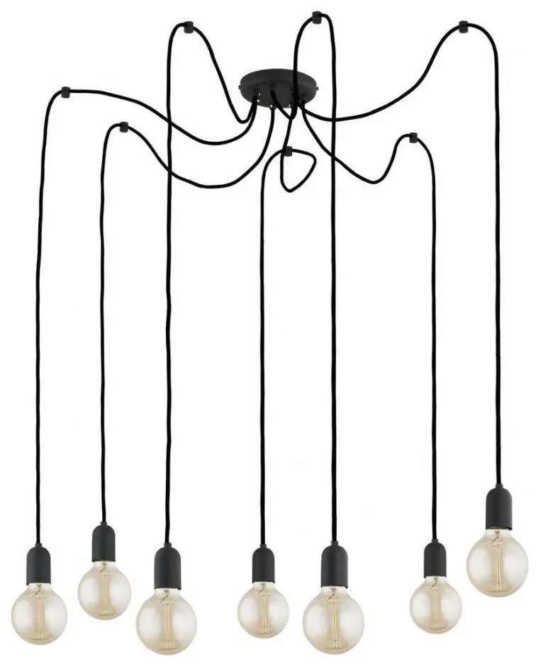 Luster na lanku QUALLE 7xE27/60W/230V pavúk